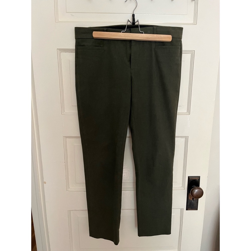 Banana Republic Olive Ankle Crop Sloan Pants